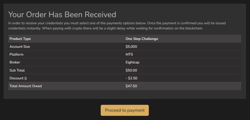 myfundedfx proceed to payments