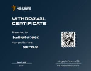 The Funded Trader Payment Proof 1