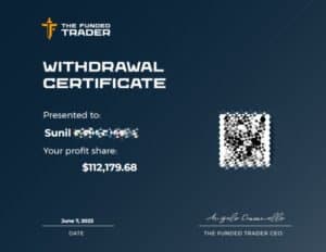 The Funded Trader Payment Proof 1